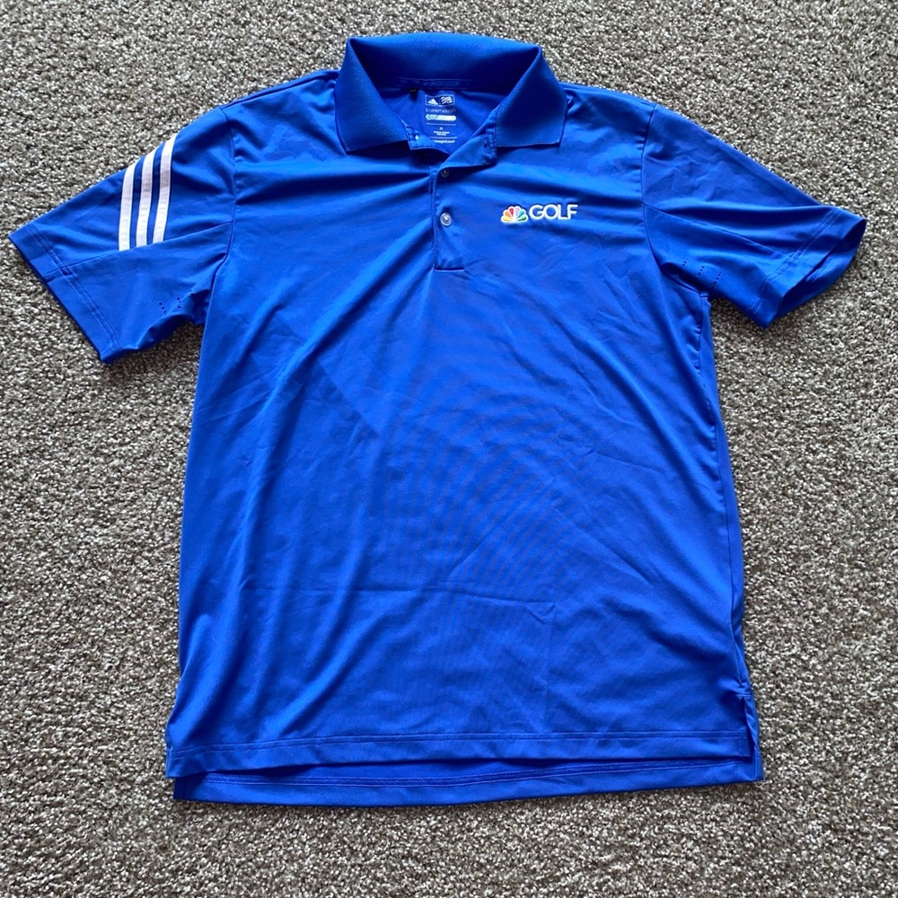 Adidas NBC Golf Exclusive Pure Motion Blue Polo